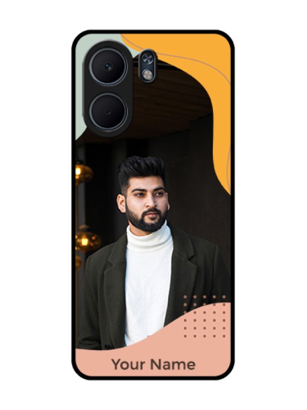 Custom Oppo A5x 4G Custom Glass Phone Case - Tri - Coloured Overlay Design