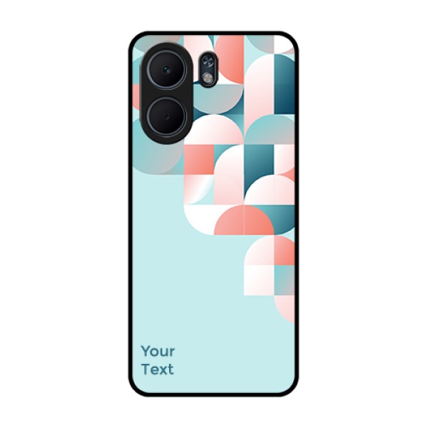Oppo A5x 4G Custom Glass Phone Case - Stylish Semi - Circle Pattern Design