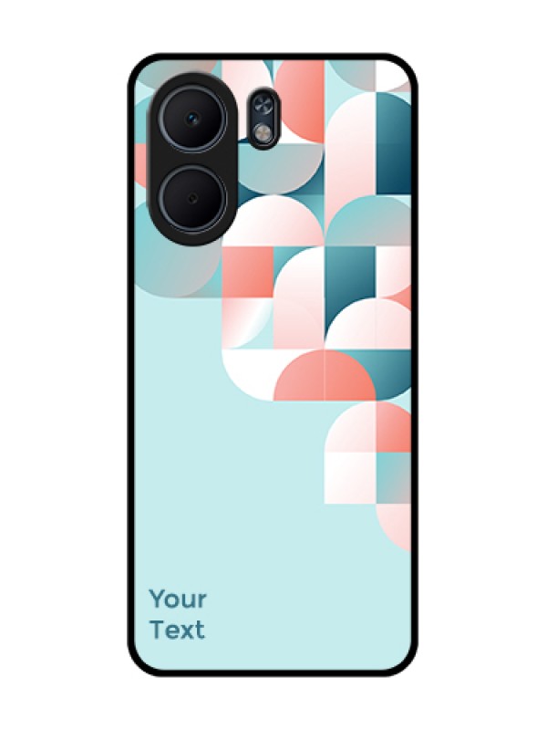 Custom Oppo A5x 4G Custom Glass Phone Case - Stylish Semi - Circle Pattern Design