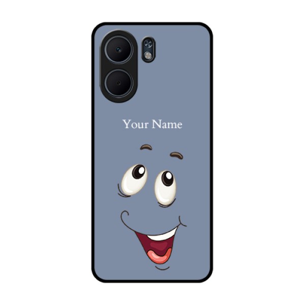 Oppo A5x 4G Custom Glass Phone Case - Laughing Cartoon Face Design Oppo A5x 4G Custom Glass Phone Case - Laughing Cartoon Face Design