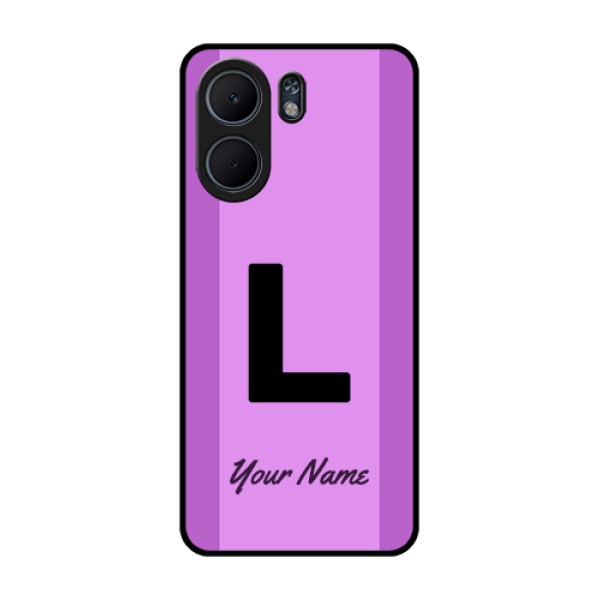 Oppo A5x 4G Custom Glass Phone Case - Tricolor Custom Text Design