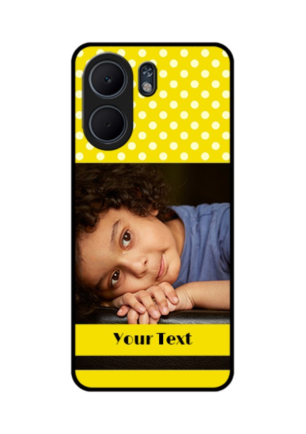 Oppo A5x 5G Custom Glass Phone Case - Bright Yellow Case Design