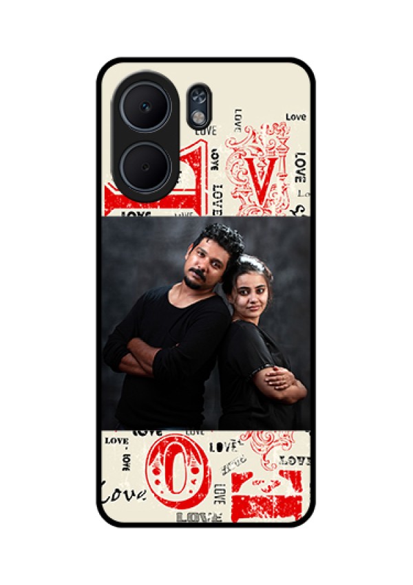 Oppo A5x 5G Custom Glass Phone Case - Trendy Love Design Case