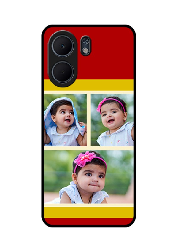 Oppo A5x 5G Custom Glass Phone Case - Multiple Pic Upload Design