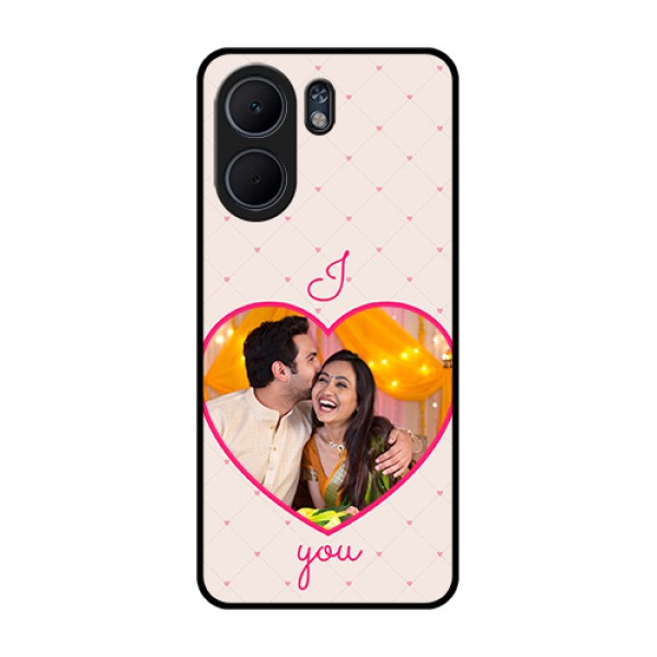 Oppo A5x 5G Custom Glass Phone Case - Heart Shape Design