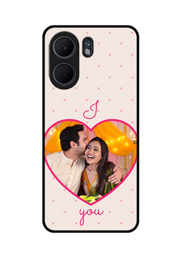 Oppo A5x 5G Custom Glass Phone Case - Heart Shape Design