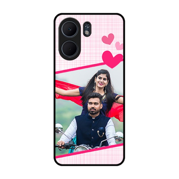 Oppo A5x 5G Custom Glass Phone Case - Love Shape Heart Design