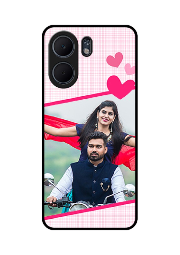 Oppo A5x 5G Custom Glass Phone Case - Love Shape Heart Design