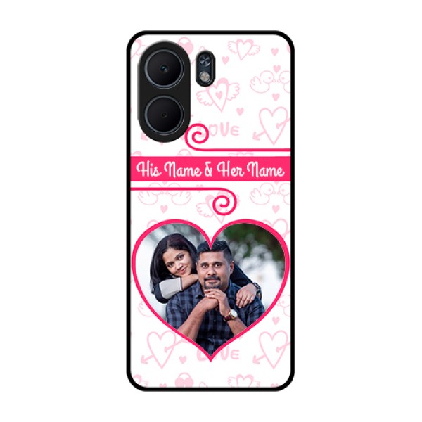 Oppo A5x 5G Custom Glass Phone Case - Heart Shape Love Design