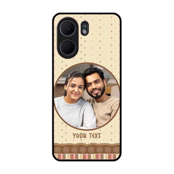 Oppo A5x 5G Custom Glass Phone Case - Brown Dotted Mobile Case Design Oppo A5x 5G Custom Glass Phone Case - Brown Dotted Mobile Case Design