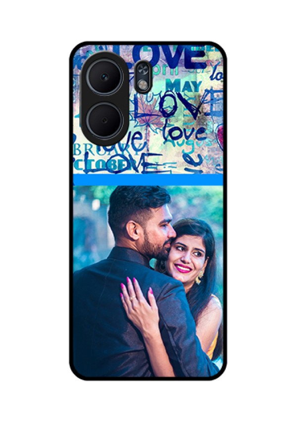 Oppo A5x 5G Custom Glass Phone Case - Colorful Love Design