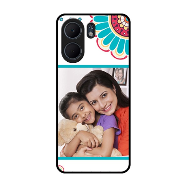 Oppo A5x 5G Custom Glass Phone Case - Flower Design