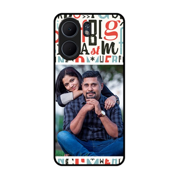 Oppo A5x 5G Custom Glass Phone Case - Alphabet Design