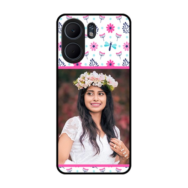 Oppo A5x 5G Custom Glass Phone Case - Colorful Flower Design Oppo A5x 5G Custom Glass Phone Case - Colorful Flower Design