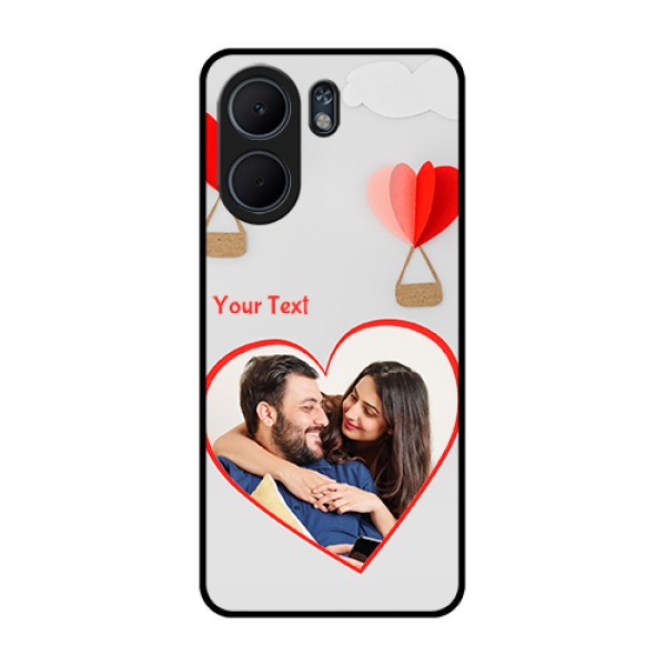 Oppo A5x 5G Custom Glass Phone Case - Parachute Love Design