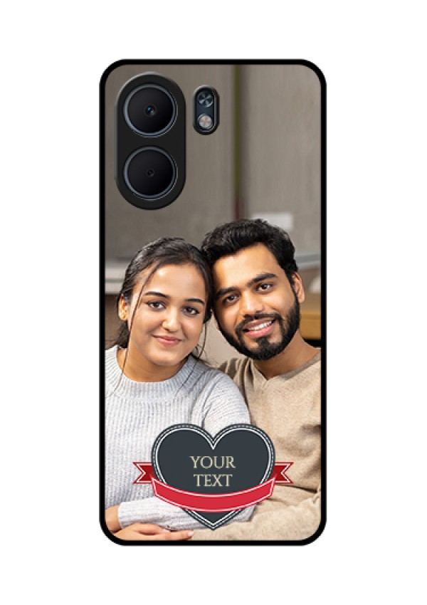 Oppo A5x 5G Custom Glass Phone Case - Just Married Couple Design
