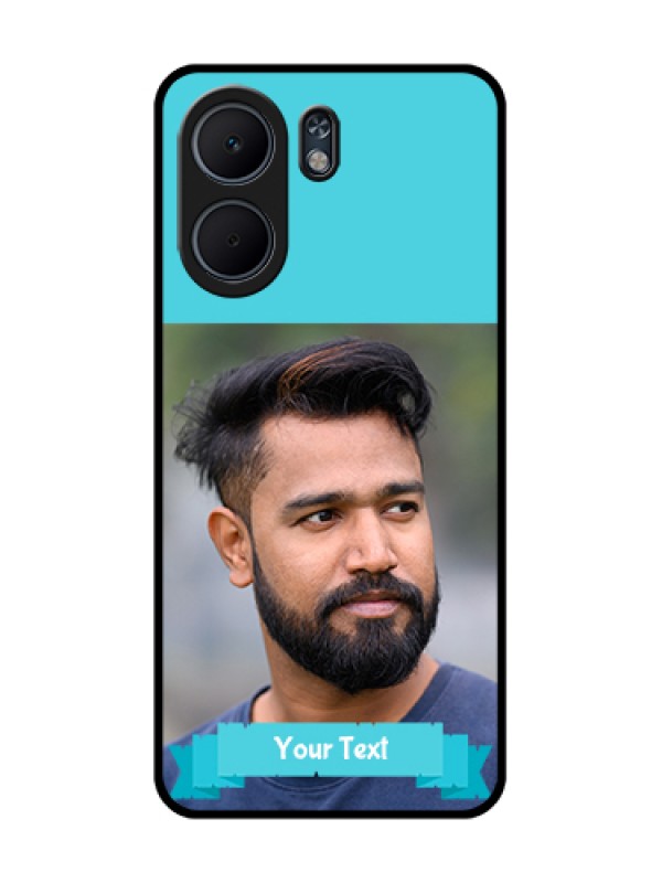 Custom Oppo A5x 5G Custom Glass Phone Case - Blue Color Design