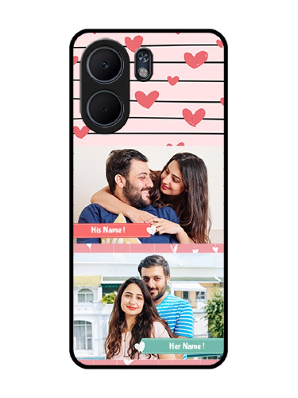 Custom Oppo A5x 5G Custom Glass Phone Case - Photo With Heart Design