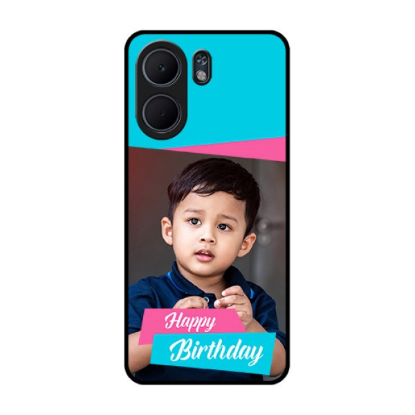 Oppo A5x 5G Custom Glass Phone Case - Image Holder With 2 Color Design