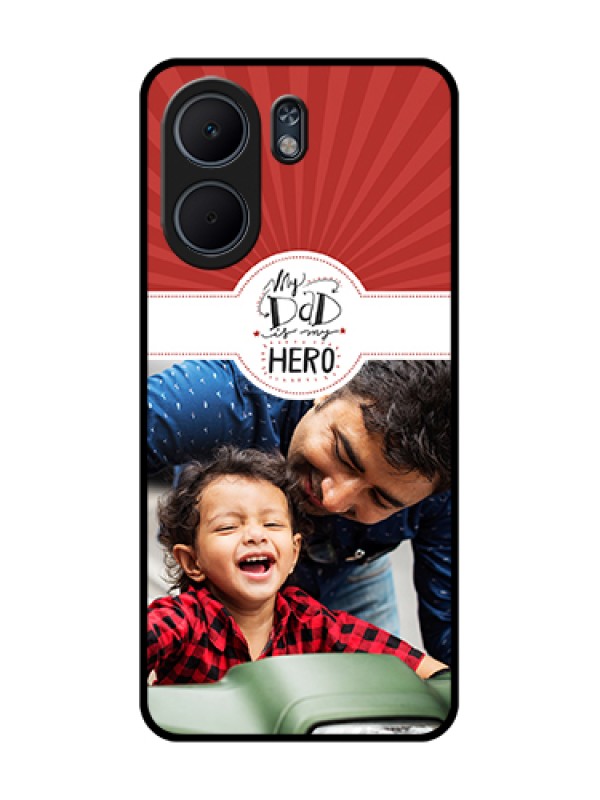 Custom Oppo A5x 5G Custom Glass Phone Case - My Dad Hero Design