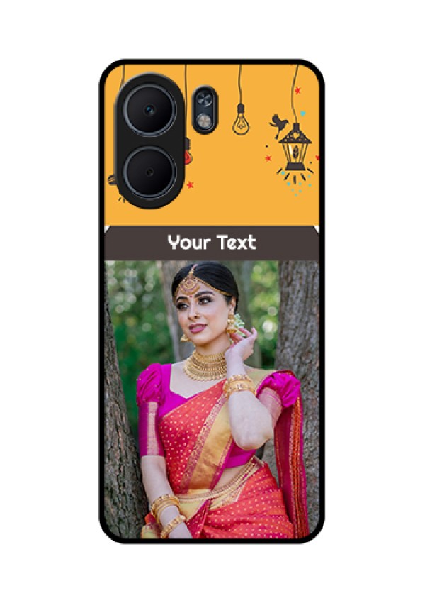 Oppo A5x 5G Custom Glass Phone Case - With Family Picture And Icons
