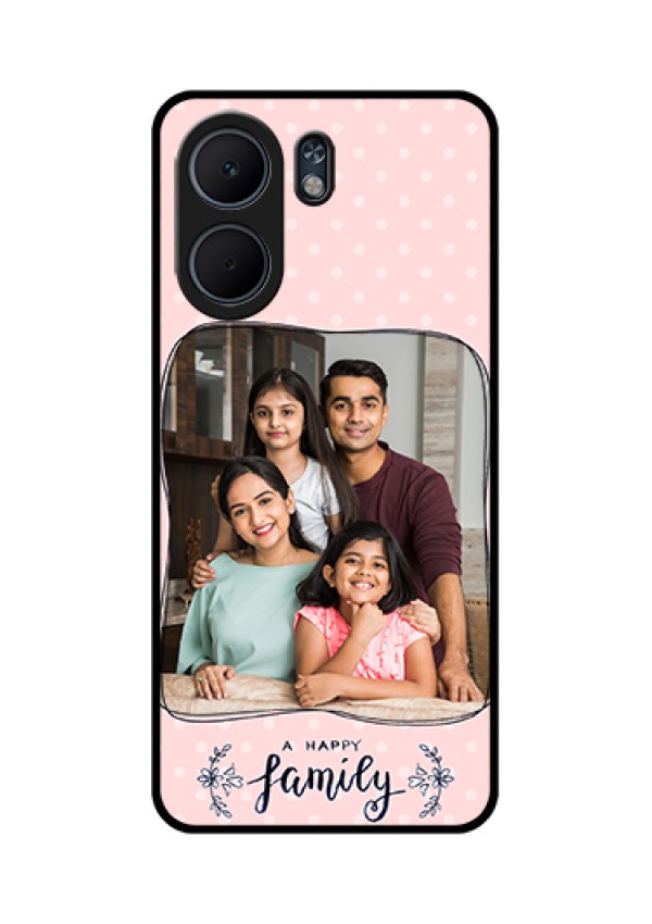 Oppo A5x 5G Custom Glass Phone Case - Family With Dots Design