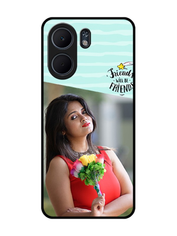 Custom Oppo A5x 5G Custom Glass Phone Case - Friends Picture Icon Design