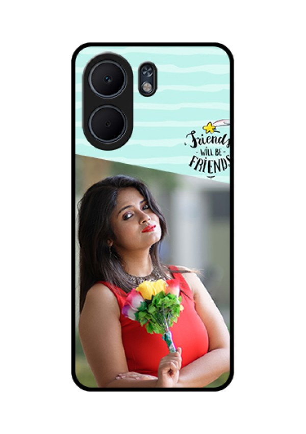 Oppo A5x 5G Custom Glass Phone Case - Friends Picture Icon Design