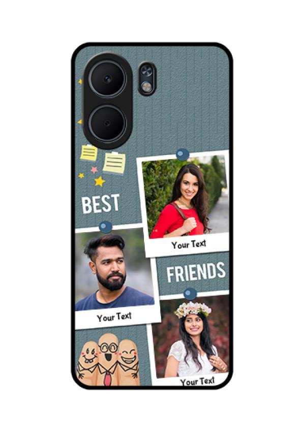 Oppo A5x 5G Custom Glass Phone Case - Sticky Frames And Friendship Design