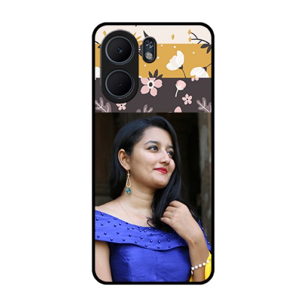 Oppo A5x 5G Custom Glass Phone Case - Stylish Floral Design