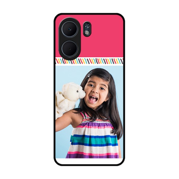 Oppo A5x 5G Custom Glass Phone Case - Line Art Design