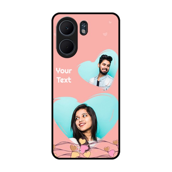 Oppo A5x 5G Custom Glass Phone Case - Love Doodle Design