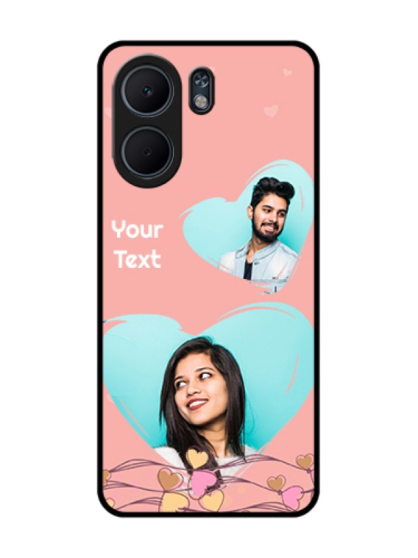 Custom Oppo A5x 5G Custom Glass Phone Case - Love Doodle Design