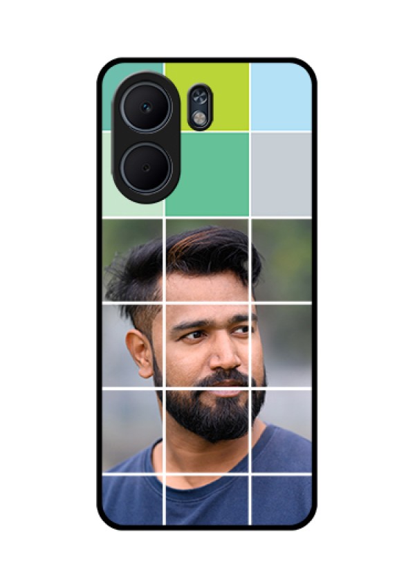 Oppo A5x 5G Custom Glass Phone Case - With White Box Pattern