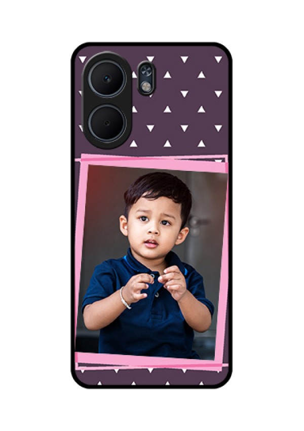 Oppo A5x 5G Custom Glass Phone Case - Triangle Pattern Dotted Design