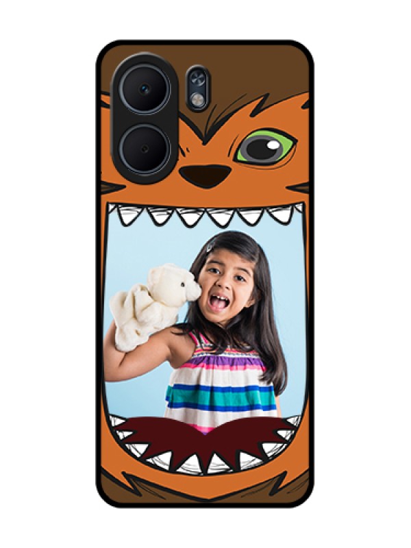 Custom Oppo A5x 5G Custom Glass Phone Case - Owl Monster Back Case Design