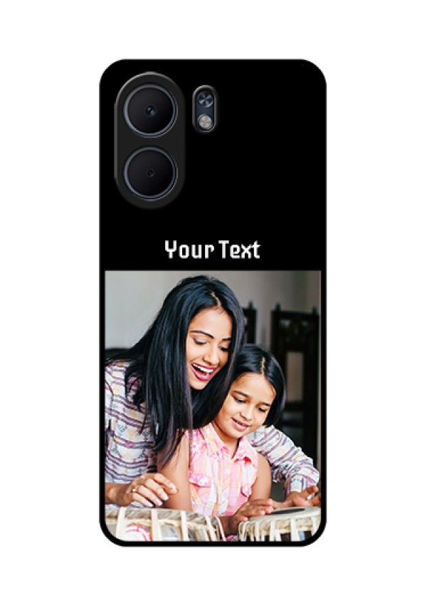 Oppo A5x 5G Custom Glass Phone Case - Photo With Name Design