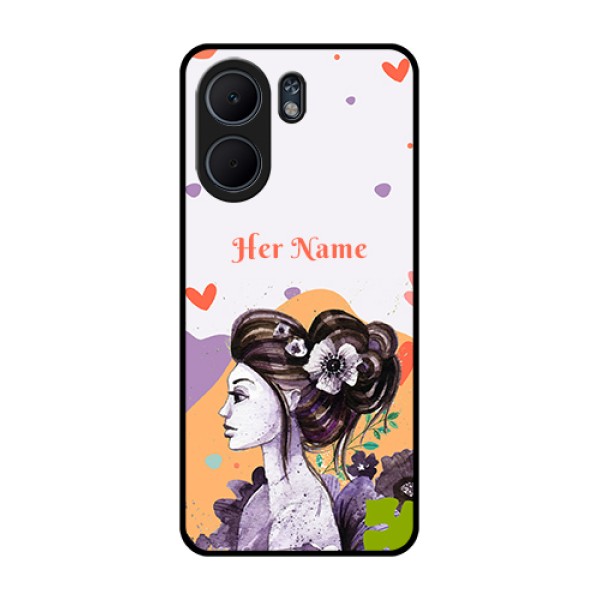 Oppo A5x 5G Custom Glass Phone Case - Woman And Nature Design