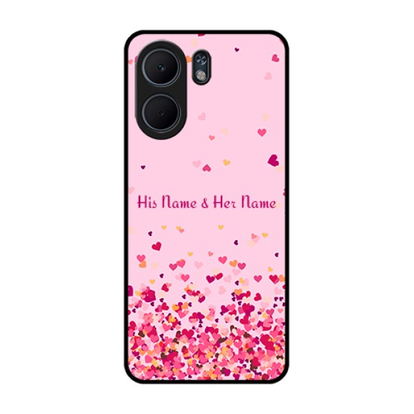 Oppo A5x 5G Custom Glass Phone Case - Floating Hearts Design Oppo A5x 5G Custom Glass Phone Case - Floating Hearts Design