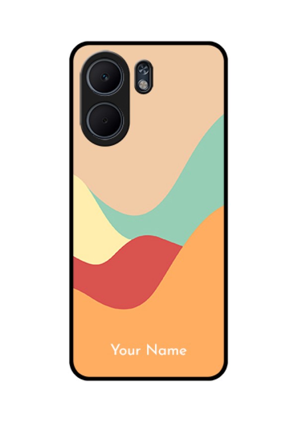 Oppo A5x 5G Custom Glass Phone Case - Ocean Waves Multi - Colour Design