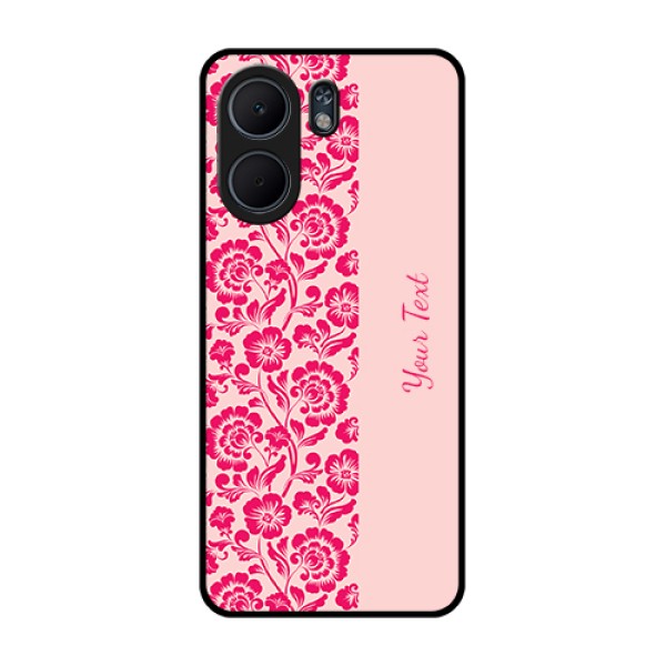 Oppo A5x 5G Custom Glass Phone Case - Attractive Floral Pattern Design
