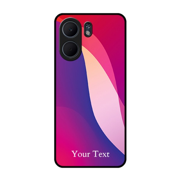 Oppo A5x 5G Custom Glass Phone Case - Digital Abstract Overlap Design Oppo A5x 5G Custom Glass Phone Case - Digital Abstract Overlap Design