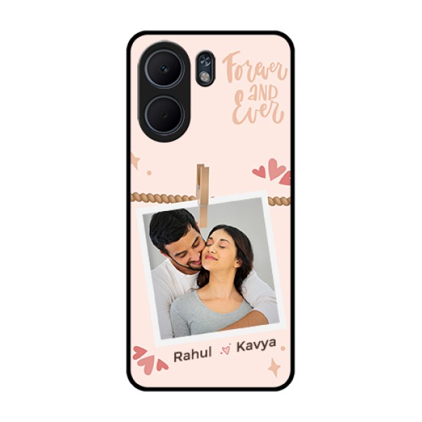 Oppo A5x 5G Custom Glass Phone Case - Forever And Ever Love Design Oppo A5x 5G Custom Glass Phone Case - Forever And Ever Love Design