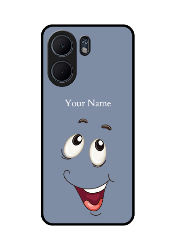 Oppo A5x 5G Custom Glass Phone Case - Laughing Cartoon Face Design
