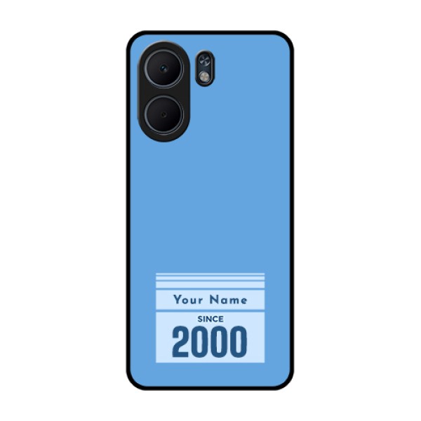 Oppo A5x 5G Custom Glass Phone Case - Custom Year Of Birth Design Oppo A5x 5G Custom Glass Phone Case - Custom Year Of Birth Design