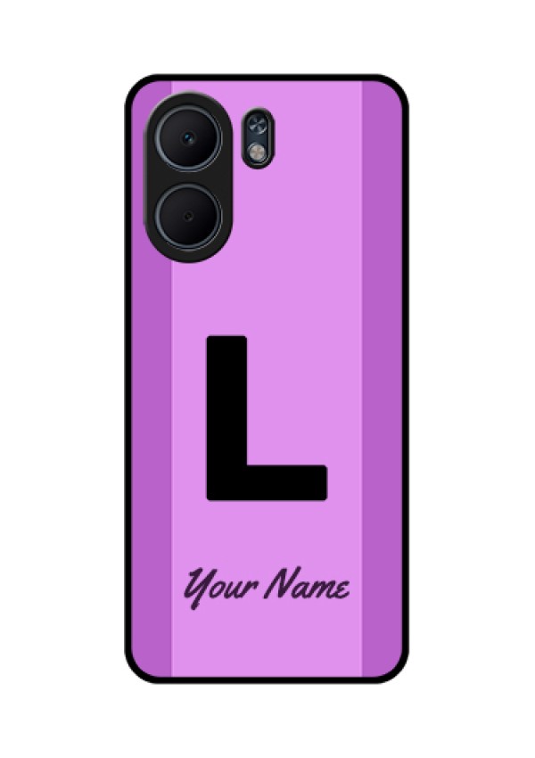 Oppo A5x 5G Custom Glass Phone Case - Tricolor Custom Text Design