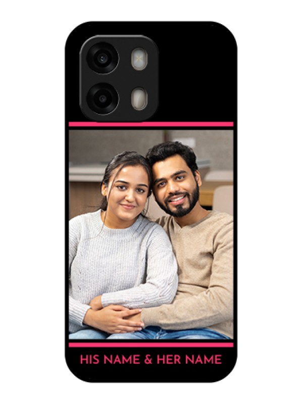 Custom Oppo A6 Pro 5G Custom Glass Phone Case - With Add Text Design