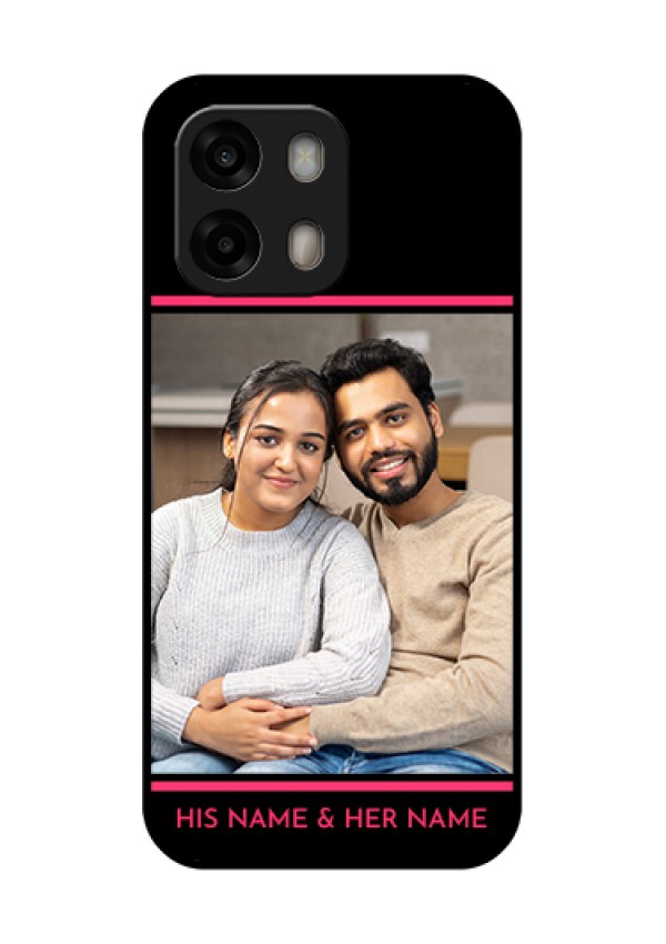 Oppo A6 Pro 5G Custom Glass Phone Case - With Add Text Design