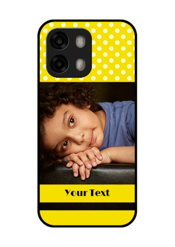 Oppo A6 Pro 5G Custom Glass Phone Case - Bright Yellow Case Design