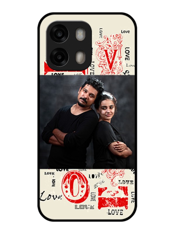 Custom Oppo A6 Pro 5G Custom Glass Phone Case - Trendy Love Design Case